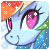 Size: 50x50 | Tagged: safe, artist:kaji-tanii, imported from derpibooru, rainbow dash, avatar, female, icon, shiny, solo