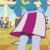 Size: 400x400 | Tagged: safe, imported from derpibooru, screencap, drama letter, golden hazel, heath burns, rainbow dash, teddy t. touchdown, watermelody, equestria girls, equestria girls (movie), animated, close-up, clothes, dancing, fake tail, female, helping twilight win the crown, skirt, solo, tail