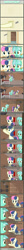 Size: 1062x10943 | Tagged: safe, artist:tritebristle, imported from derpibooru, bon bon, lyra heartstrings, sweetie drops, earth pony, pony, unicorn, comic:heartstrings, bipedal, comic, duo, duo female, female, gym, open mouth, punching bag, walking, weights