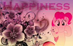 Size: 1680x1050 | Tagged: safe, artist:slb94, imported from derpibooru, pinkie pie, flower, simple background, vector, wallpaper