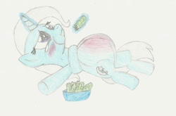 Size: 1024x676 | Tagged: safe, artist:knightmare-moon, imported from derpibooru, trixie, pony, unicorn, belly, female, mare, pickle, pregnant, pregxie, sad, solo