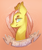 Size: 543x649 | Tagged: safe, artist:steeve, imported from derpibooru, fluttershy, bushy brows, female, mouthpiece, old banner, solo, subversive kawaii