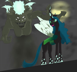 Size: 1156x1076 | Tagged: safe, artist:ja-the-shadow-hunter, imported from derpibooru, queen chrysalis, changeling, changeling queen, corrupted, crossover, female, sha, sha of hatred, warcraft, world of warcraft