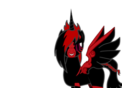 Size: 900x650 | Tagged: safe, artist:djvinylscratchlover, imported from derpibooru, oc, oc only, oc:princess dark angels guard, alicorn, pony, pony creator, alicorn oc, solo