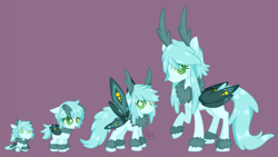 Size: 1000x563 | Tagged: safe, artist:snow angel, imported from derpibooru, oc, oc only, oc:fifi, mothpony, original species, female, filly, foal, older, simple background, solo