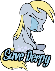 Size: 1037x1331 | Tagged: safe, artist:drawponies, imported from derpibooru, derpy hooves, pegasus, pony, abuse, background pony strikes again, derpybuse, derpygate, drama, drama bait, female, mare, old drama, save derpy, shitposting, slowpoke