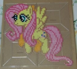 Size: 943x847 | Tagged: safe, artist:the-original-kopii, imported from derpibooru, fluttershy, perler, perler beads