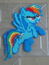 Size: 774x1032 | Tagged: safe, artist:the-original-kopii, imported from derpibooru, rainbow dash, perler, perler beads