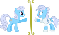 Size: 1024x614 | Tagged: safe, artist:jaybugjimmies, imported from derpibooru, linky, screw loose, shoeshine, earth pony, pony, duo, duo female, female, mare, mirror, siblings, simple background, sisters, transparent background, vector