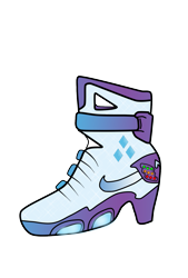 Size: 1181x1748 | Tagged: safe, imported from derpibooru, rarity, back to the future part 2, clothes, nike, shoes, simple background, transparent background