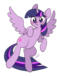 Size: 600x800 | Tagged: safe, artist:bartolomeus_, artist:kairean, imported from derpibooru, twilight sparkle, alicorn, pony, blushing, cute, female, mare, simple background, solo, starry eyes, twiabetes, twilight sparkle (alicorn), white background, wingding eyes