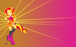 Size: 1280x800 | Tagged: safe, artist:akili-amethyst, imported from derpibooru, sunset shimmer, equestria girls, rainbow rocks, female, ponied up, solo, wallpaper