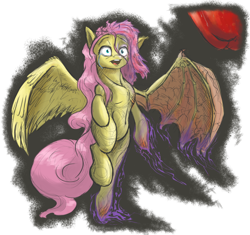 Size: 1024x964 | Tagged: safe, artist:zookz25, imported from derpibooru, fluttershy, female, flutterbat, solo