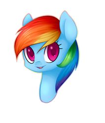 Size: 1923x2253 | Tagged: safe, artist:sannykat, imported from derpibooru, rainbow dash, pony, bust, female, looking at you, mare, simple background, smiling, solo, transparent background