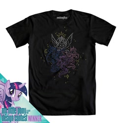 Size: 1000x1000 | Tagged: safe, artist:valerei, imported from derpibooru, princess cadance, princess celestia, princess luna, twilight sparkle, alicorn, pony, alicorn tetrarchy, clothes, female, mare, official, t-shirt, twilight sparkle (alicorn), welovefine