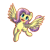 Size: 1024x1024 | Tagged: safe, artist:tikrs007, imported from derpibooru, fluttershy, pegasus, pony, blushing, female, looking at you, mare, open mouth, open smile, simple background, smiling, solo, spread wings, transparent background, wings