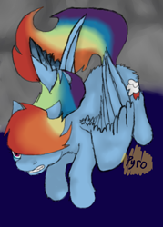 Size: 2500x3500 | Tagged: safe, artist:burningmyelectronics, imported from derpibooru, rainbow dash, pony, female, solo