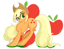 Size: 3000x2300 | Tagged: safe, artist:asimplerarity, imported from derpibooru, applejack, female, simple background, solo, transparent background