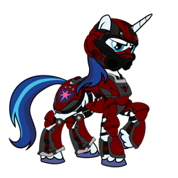 Size: 1024x1024 | Tagged: safe, artist:spazzymcnugget, imported from derpibooru, shining armor, armor, crossover, helmet, male, planetside 2, simple background, solo, terran republic, transparent background, vector, video game