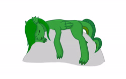 Size: 3014x1908 | Tagged: safe, artist:skalthrax, imported from derpibooru, oc, oc only, oc:emerald epona fire, dragon, hybrid, claws, female, lying, solo