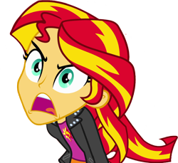 Size: 6936x6360 | Tagged: safe, artist:ytpinkiepie2, imported from derpibooru, sunset shimmer, equestria girls, equestria girls (movie), absurd resolution, angry, female, simple background, solo, transparent background, vector, yelling