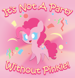 Size: 2214x2290 | Tagged: safe, artist:midnytesketch, imported from derpibooru, pinkie pie, earth pony, pony, cute, diapinkes, female, high res, mare, open mouth, party, party pony, pointy ponies, solo