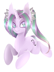 Size: 1200x1600 | Tagged: safe, artist:hawthornss, imported from derpibooru, aria blaze, pony, equestria girls, rainbow rocks, equestria girls ponified, female, ponified, solo