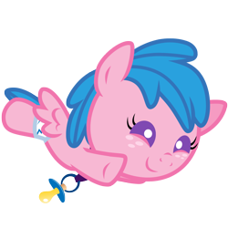 Size: 1500x1500 | Tagged: safe, artist:sunley, imported from derpibooru, baby firefly, pony, baby, baby pony, button eyes, female, filly, foal, g1, g1 to g4, g4, generation leap, pacifier, simple background, transparent background, vector