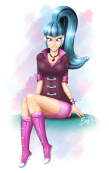 Size: 1916x3032 | Tagged: safe, artist:bafho, imported from derpibooru, sonata dusk, human, female, humanized, looking at you, solo