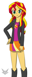 Size: 1648x4000 | Tagged: safe, artist:ultron98, artist:white mist, imported from derpibooru, sunset shimmer, equestria girls, rainbow rocks, female, solo