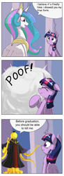 Size: 1737x4737 | Tagged: safe, artist:otakuap edit, imported from derpibooru, princess celestia, twilight sparkle, alicorn, pony, anime, ansatsu kyoshitsu, assassination classroom, celestia's true form, character to character, comic, exploitable meme, female, korosensei, mare, meme, twilight sparkle (alicorn)