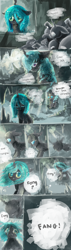 Size: 1000x3500 | Tagged: safe, artist:aquagalaxy, imported from derpibooru, queen chrysalis, oc, oc:fang, changeling, comic