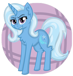 Size: 2168x2276 | Tagged: safe, artist:partylikeanartist, imported from derpibooru, trixie, pony, unicorn, chest fluff, female, mare, simple background, smiling, solo, transparent background