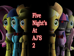 Size: 1024x768 | Tagged: safe, imported from derpibooru, applejack, fluttershy, twilight sparkle, alicorn, pony, robot, robot pony, five nights at aj's, 3d, animatronic, applefreddy, applefreddy fazjack's pizzeria, creepy, female, five nights at aj's 2, five nights at freddy's, flutterchica, gmod, mare, source filmmaker, toy applefazjack, toy applejack, toy fluttershy, toy twilight, twibon, twilight sparkle (alicorn)