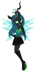 Size: 3000x5808 | Tagged: dead source, safe, artist:theshadowstone, imported from derpibooru, queen chrysalis, equestria girls, belly button, equestria girls-ified, female, horn, simple background, solo, transparent background, vector, wings, younger