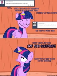 Size: 774x1032 | Tagged: safe, artist:navitaserussirus, imported from derpibooru, twilight sparkle, alicorn, pony, asktwixiegenies, ask, faic, female, horn ring, mare, solo, tumblr, twilight sparkle (alicorn)