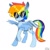 Size: 500x500 | Tagged: dead source, safe, artist:art-by-flier, imported from derpibooru, rainbow dash, female, solo, sunglasses