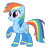 Size: 750x750 | Tagged: safe, artist:peternators, artist:redmagepony, imported from derpibooru, rainbow dash, clothes, female, ms paint, socks, solo