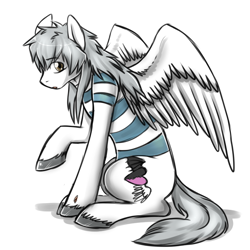 Size: 720x720 | Tagged: safe, artist:deyogee, imported from derpibooru, pony, ponified, ryou bakura, solo, yu-gi-oh!