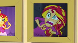 Size: 900x502 | Tagged: safe, edit, edited screencap, imported from derpibooru, screencap, sunset shimmer, equestria girls, equestria girls (movie), rainbow rocks, crossing the memes, exploitable meme, faic, meme, prom queen meme, sunset screamer