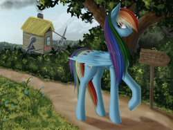 Size: 4000x3000 | Tagged: dead source, safe, artist:f13proxima, imported from derpibooru, rainbow dash, gtfo, machine, wat