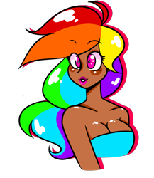 Size: 1176x1356 | Tagged: safe, artist:purrling, imported from derpibooru, rainbow dash, human, clothes, dark skin, dress, female, humanized, solo, vector