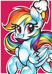 Size: 1024x1456 | Tagged: safe, artist:j-lin-mlp, imported from derpibooru, part of a set, rainbow dash, female, solo, traditional art