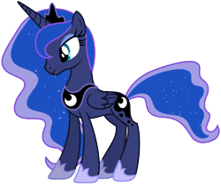 Size: 4500x3750 | Tagged: safe, artist:yanoda, imported from derpibooru, princess luna, .ai available, absurd resolution, female, simple background, smiling, solo, transparent background, vector