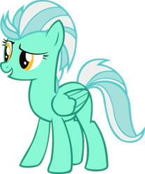 Size: 1024x1230 | Tagged: safe, artist:blah23z, edit, imported from derpibooru, lightning dust, lyra heartstrings, pony, female, fusion, grin, mare, raised eyebrow, recolor, simple background, smirk, solo, transparent background, vector
