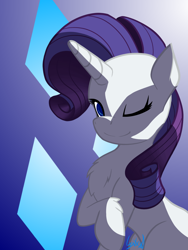 Size: 1200x1600 | Tagged: safe, artist:lynx-peregrine, imported from derpibooru, rarity, bust, colored pupils, female, solo