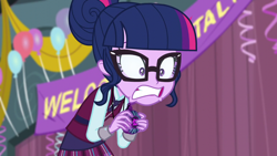 Size: 1280x720 | Tagged: safe, imported from derpibooru, screencap, sci-twi, twilight sparkle, equestria girls, friendship games, female, magic capture device, shocked, solo, teeth