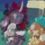 Size: 894x894 | Tagged: safe, artist:firefanatic, imported from derpibooru, oleander, pom lamb, velvet reindeer, classical unicorn, deer, lamb, reindeer, sheep, them's fightin' herds, angry, community related, crying, leonine tail, nervous, oleander (tfh), oleander is not amused, pom (tfh), velvet (tfh)