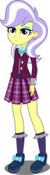 Size: 2500x8702 | Tagged: safe, artist:xebck, imported from derpibooru, upper crust, equestria girls, friendship games, absurd resolution, clothes, crystal prep academy, crystal prep academy uniform, crystal prep shadowbolts, ear piercing, earring, female, high heels, jewelry, necklace, piercing, pleated skirt, school uniform, shoes, simple background, skirt, skunk stripe, socks, solo, transparent background, vector
