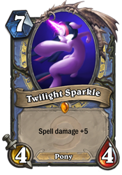 Size: 400x573 | Tagged: safe, artist:inceri, imported from derpibooru, twilight sparkle, card, crossover, hearthstone